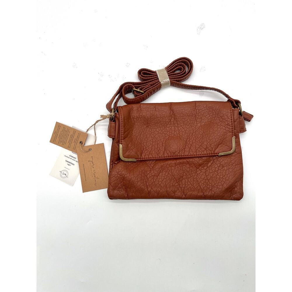 SLOUCHY HOBO NWT Leather Satchel, Brown - Picture 8 of 12